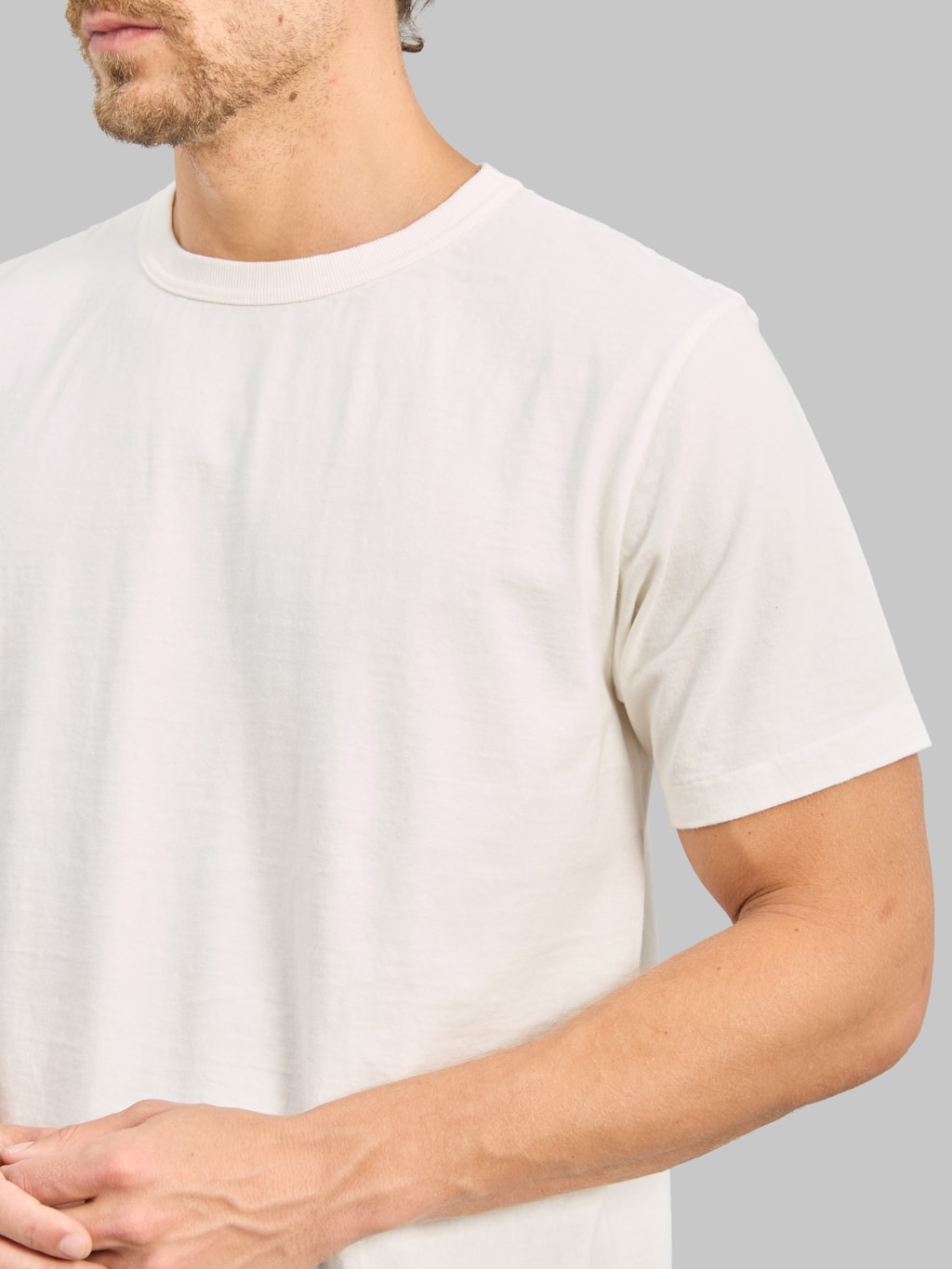 Studio D'Artisan 8204 "Ishikawadai" Tubular Jersey T-Shirt White