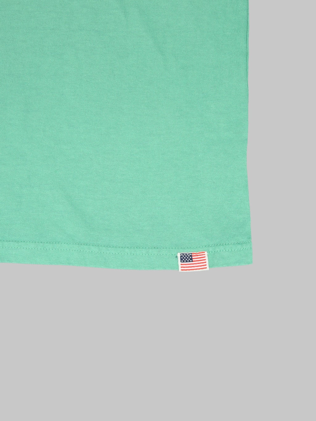 Studio DArtisan 9912 USA Cotton TShirt Green detail closeup