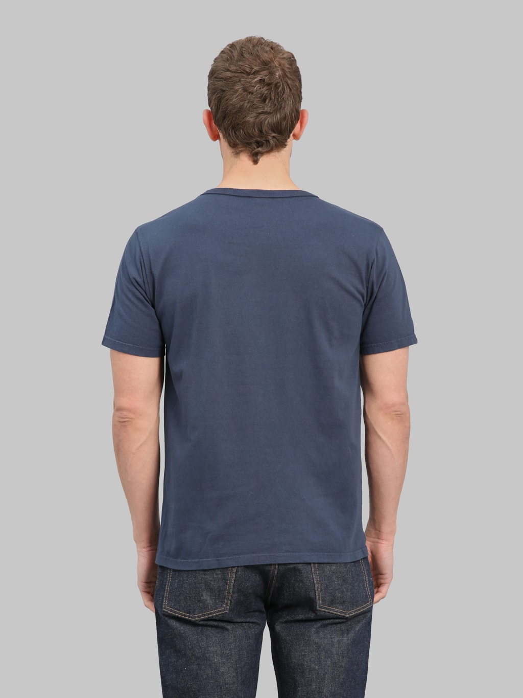 Studio DArtisan 9912 USA Cotton TShirt Navy back fit