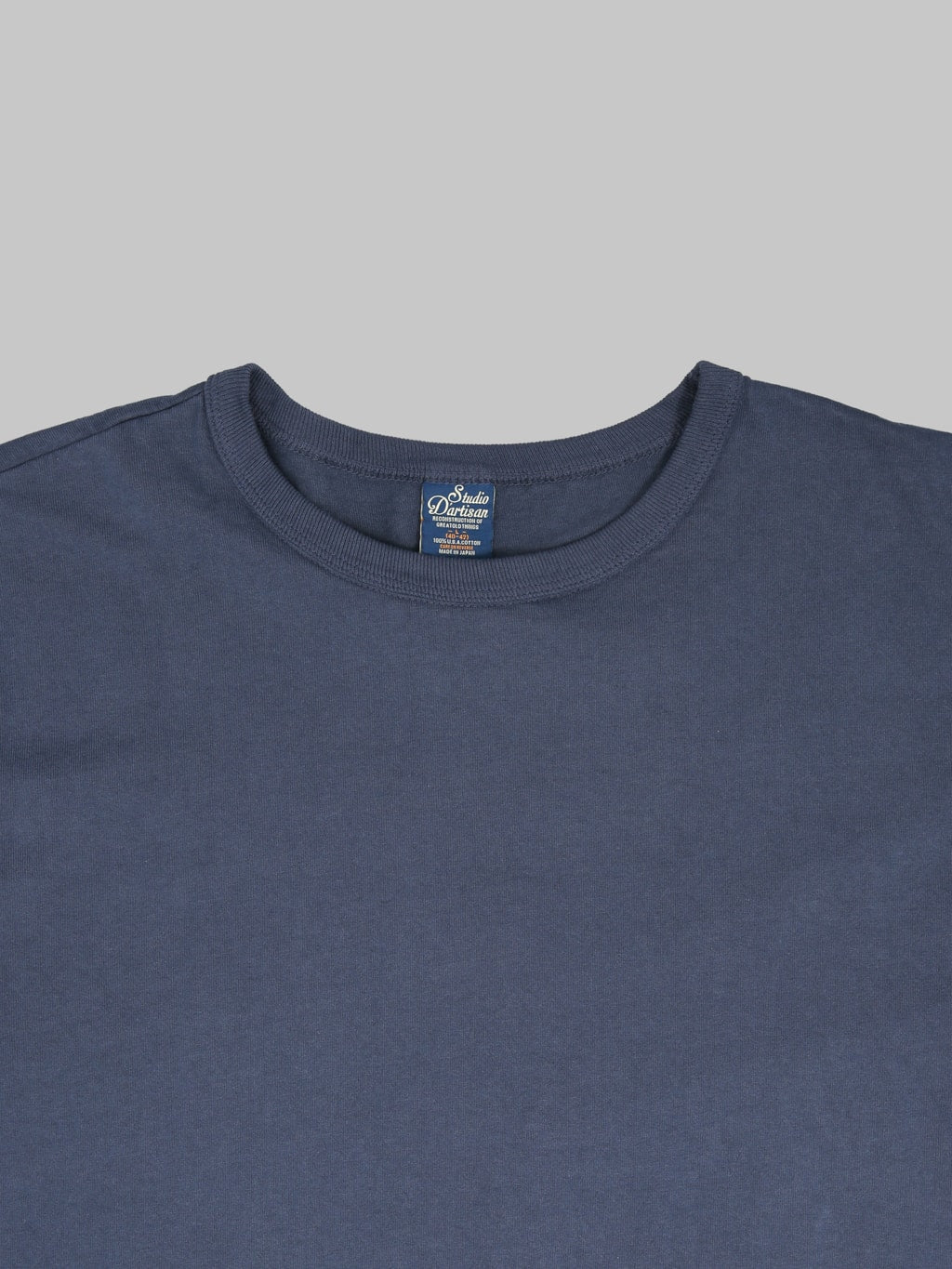 Studio DArtisan 9912 USA Cotton TShirt Navy collar