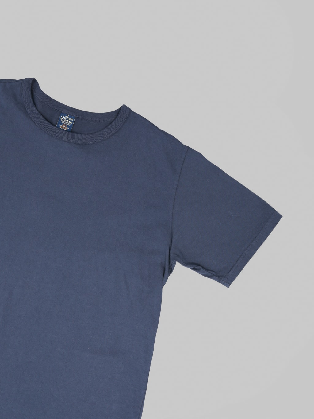 Studio DArtisan 9912 USA Cotton TShirt Navy sleeve