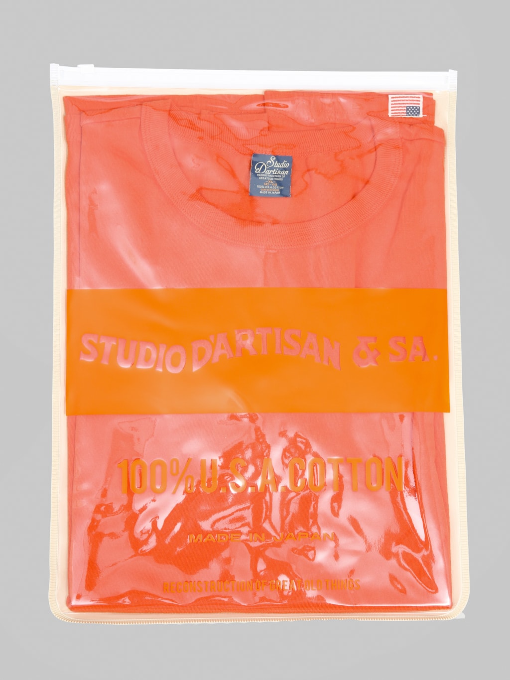 Studio DArtisan 9912 USA Cotton TShirt Orange packaging