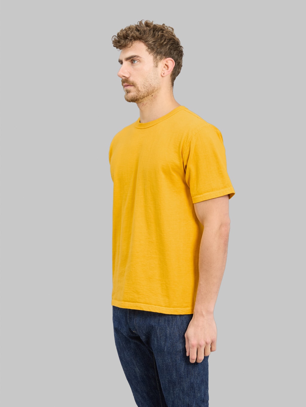Studio DArtisan 9913 Loopwheel TShirt Yellow side look