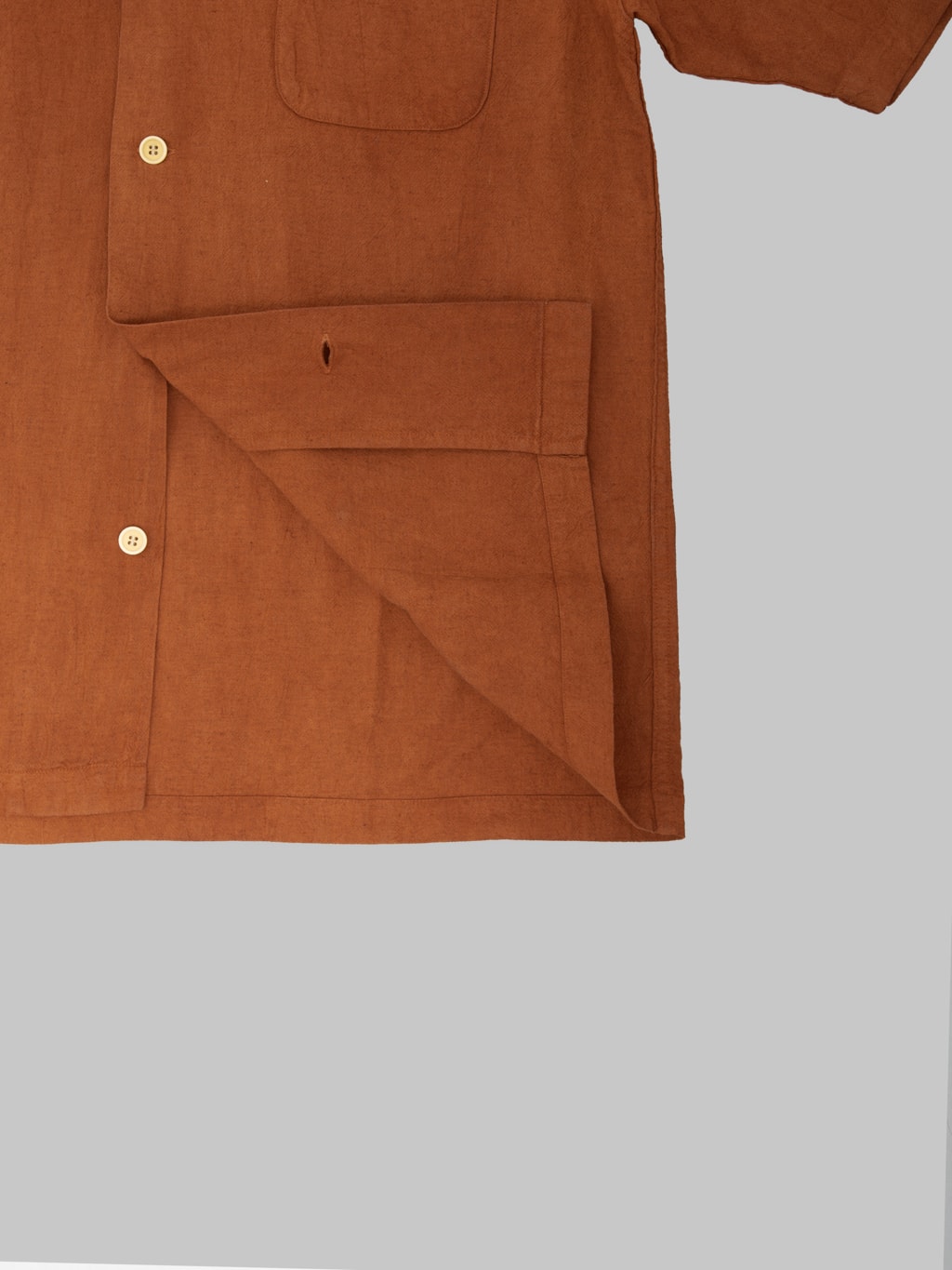 Studio D'Artisan 5739 "Amami Dorozome" Aloha Shirt Brown