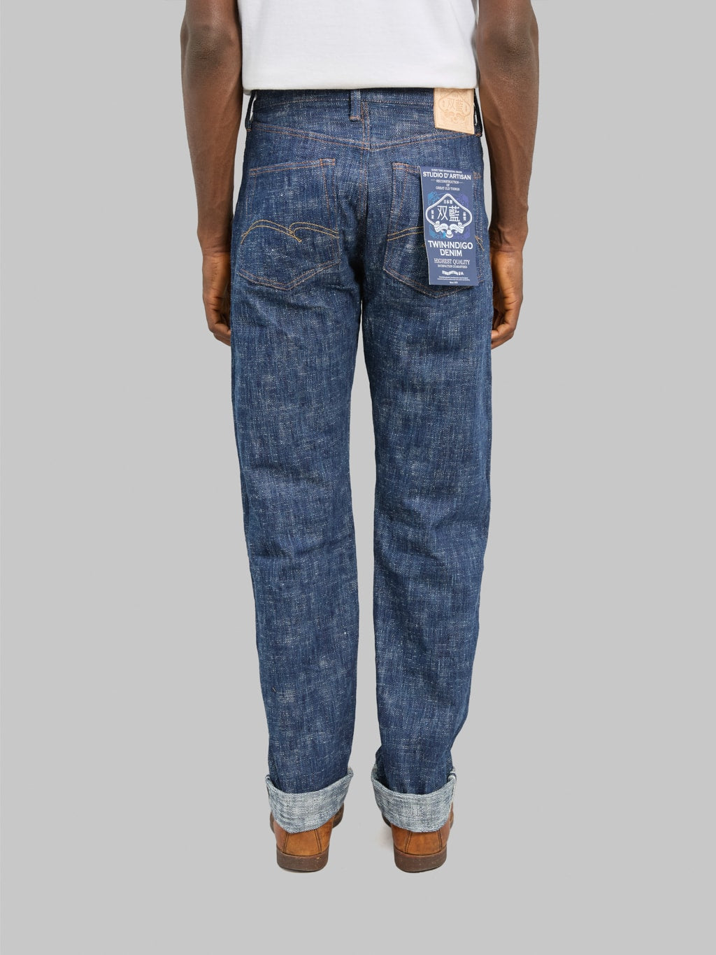 Studio D'Artisan D1894 16oz "SOU-AI Twin Indigo" Regular Straight Jeans