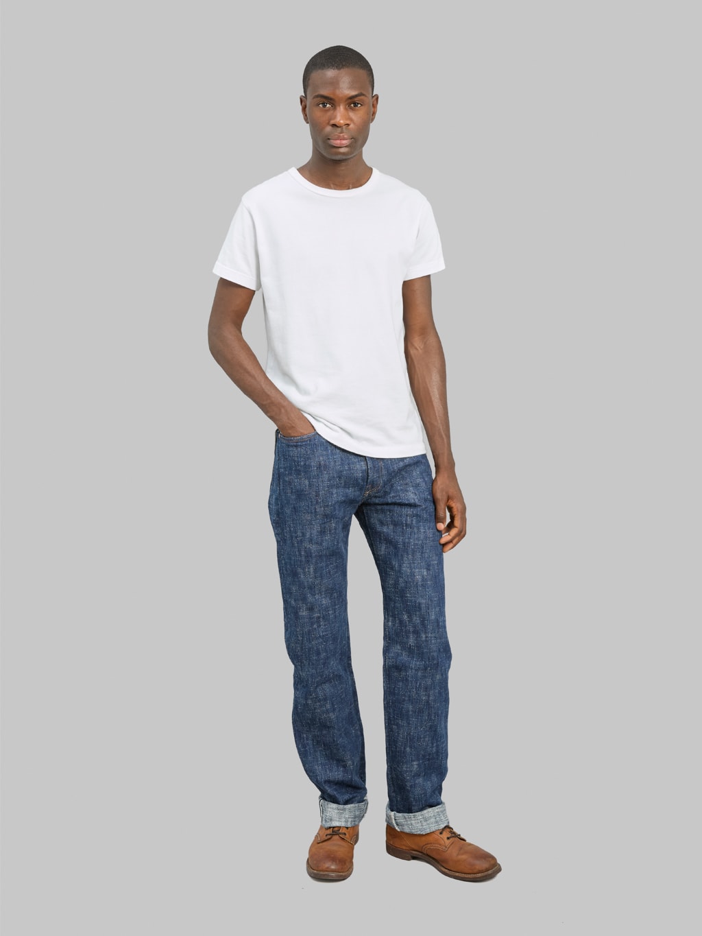 Studio D'Artisan D1894 16oz "SOU-AI Twin Indigo" Regular Straight Jeans