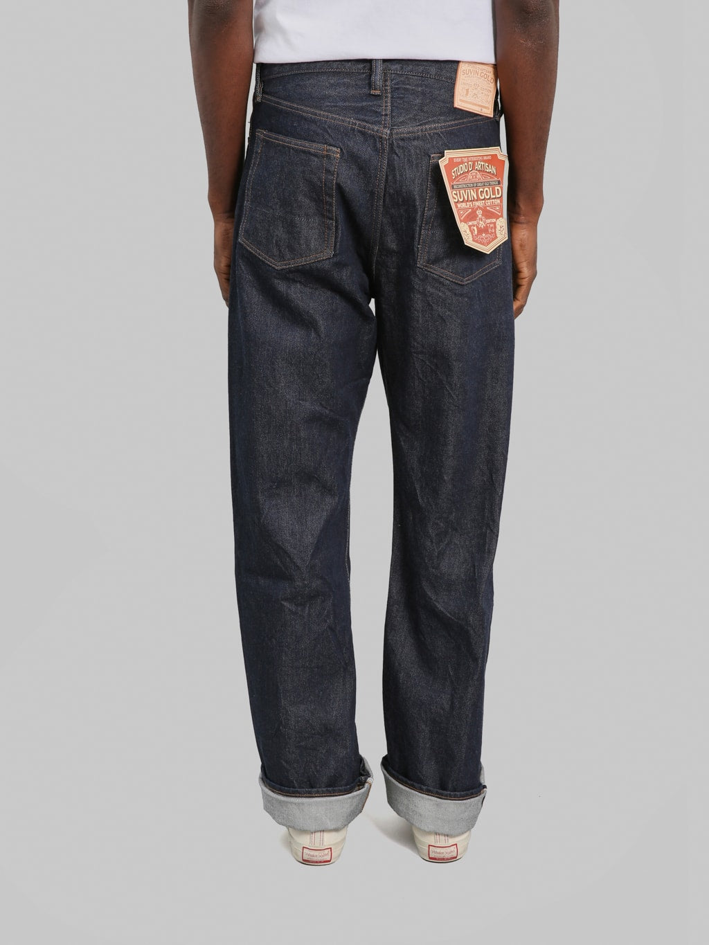 Studio D'Artisan D1922 15oz Suvin Gold Loose Straight Jeans - Redcast Heritage Co.