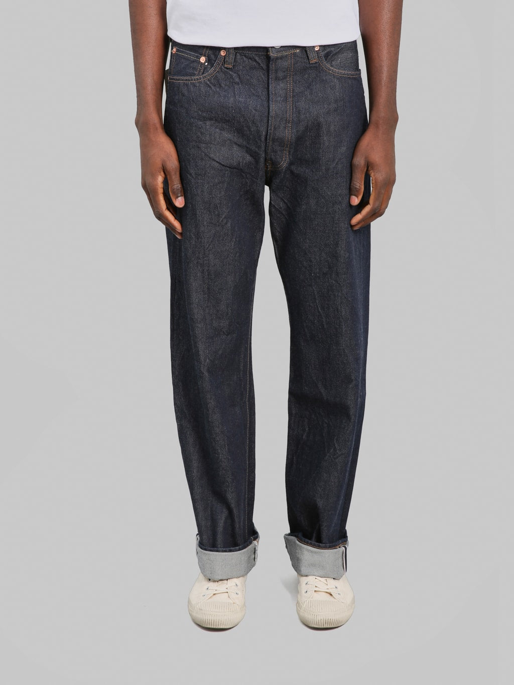 Studio D'Artisan D1922 15oz Suvin Gold Loose Straight Jeans - Redcast Heritage Co.