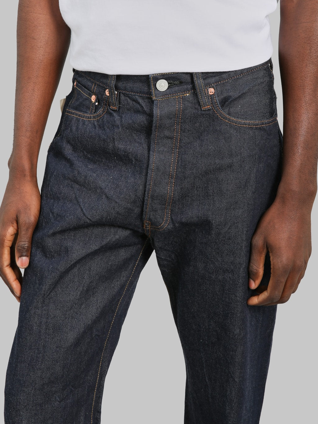 Studio D'Artisan D1922 15oz Suvin Gold Loose Straight Jeans - Redcast Heritage Co.