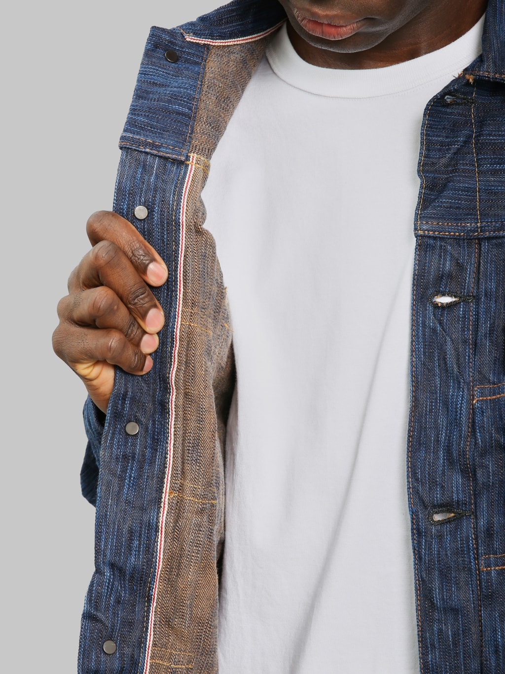 Studio D'Artisan D4615 "Awa Sho-Ai Kakishibu" 15oz Type II Jacket - Redcast Heritage Co.