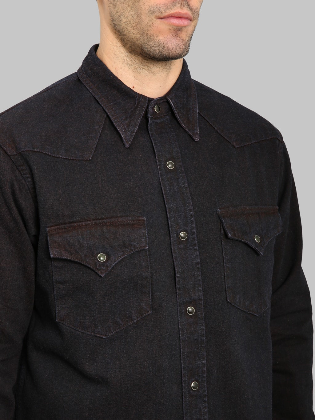 Studio D'Artisan D5727 "Bengara" Western Denim Shirt