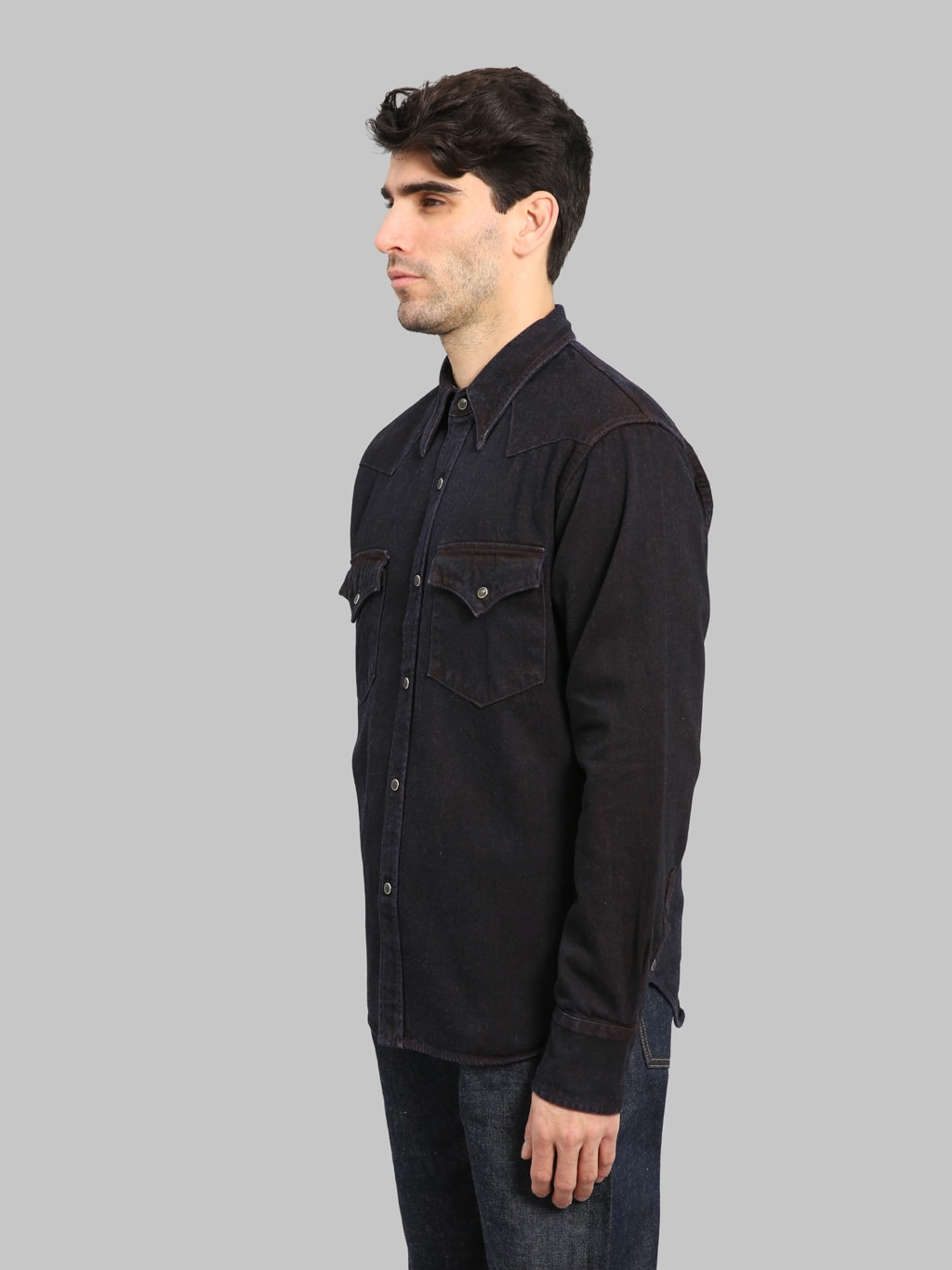 Studio D'Artisan D5727 "Bengara" Western Denim Shirt