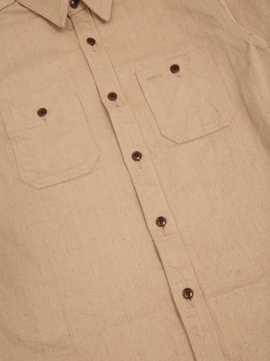 Studio DArtisan 5740 Fox Cotton Work Shirt Brown chest pockets