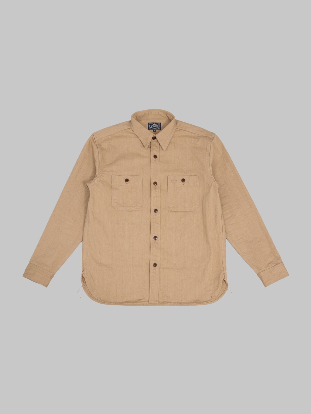 Studio DArtisan 5740 Fox Cotton Work Shirt Brown front