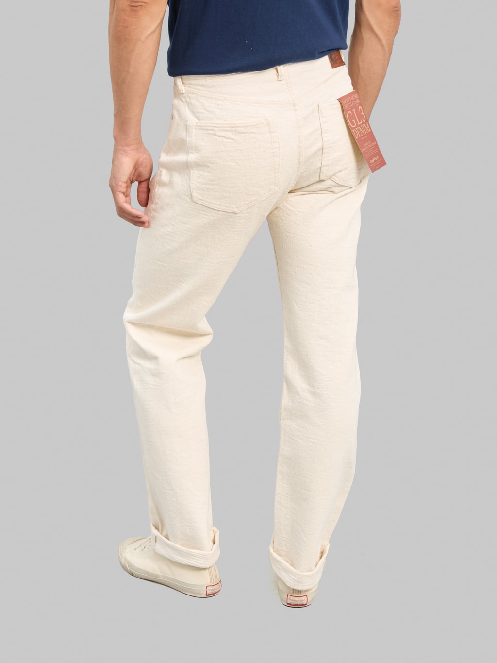 Studio D'Artisan SD-1001E 15oz "GL3 Ecru" Regular Straight Jeans Ecru