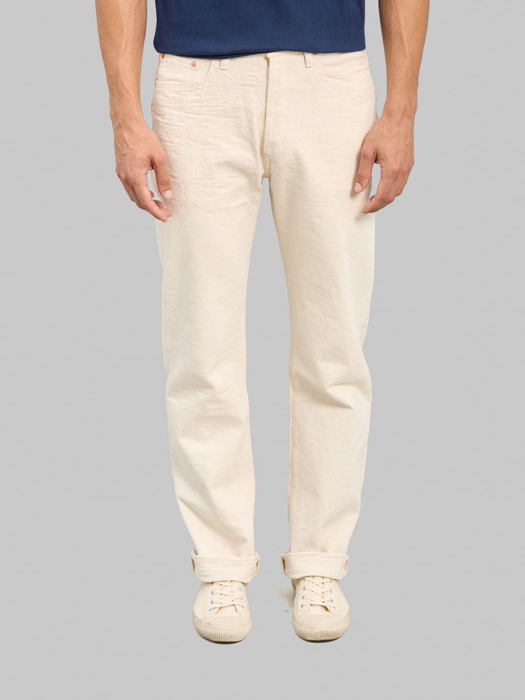 Studio D'Artisan SD-1001E 15oz "GL3 Ecru" Regular Straight Jeans Ecru