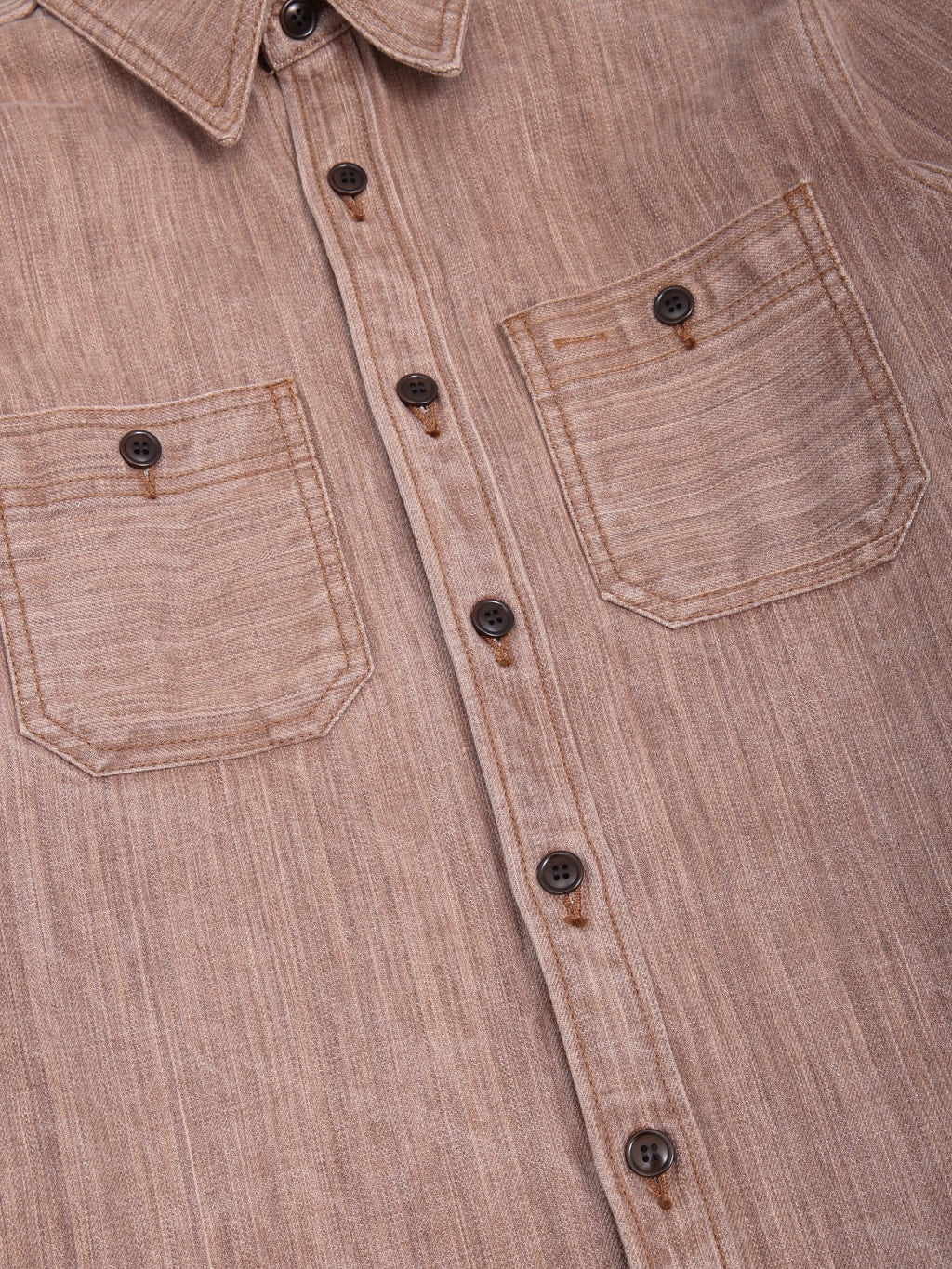 Studio DArtisan D5732 13oz Kakishibu Denim Shirt nut buttons