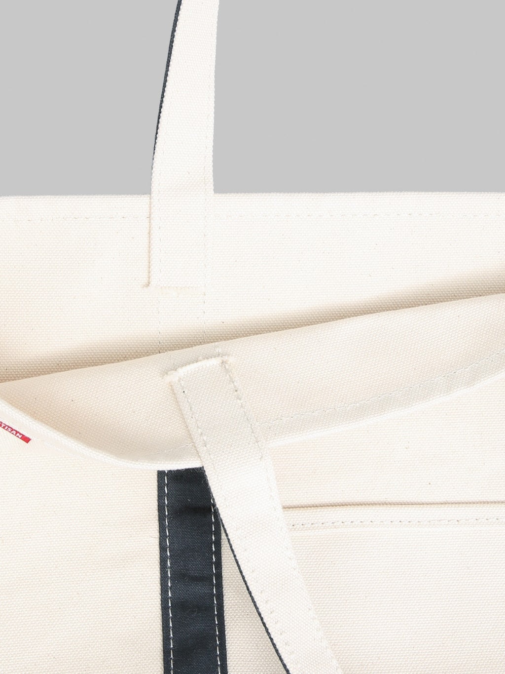 Studio D'Artisan 7575 25oz Canvas Tote Bag Ivory Navy