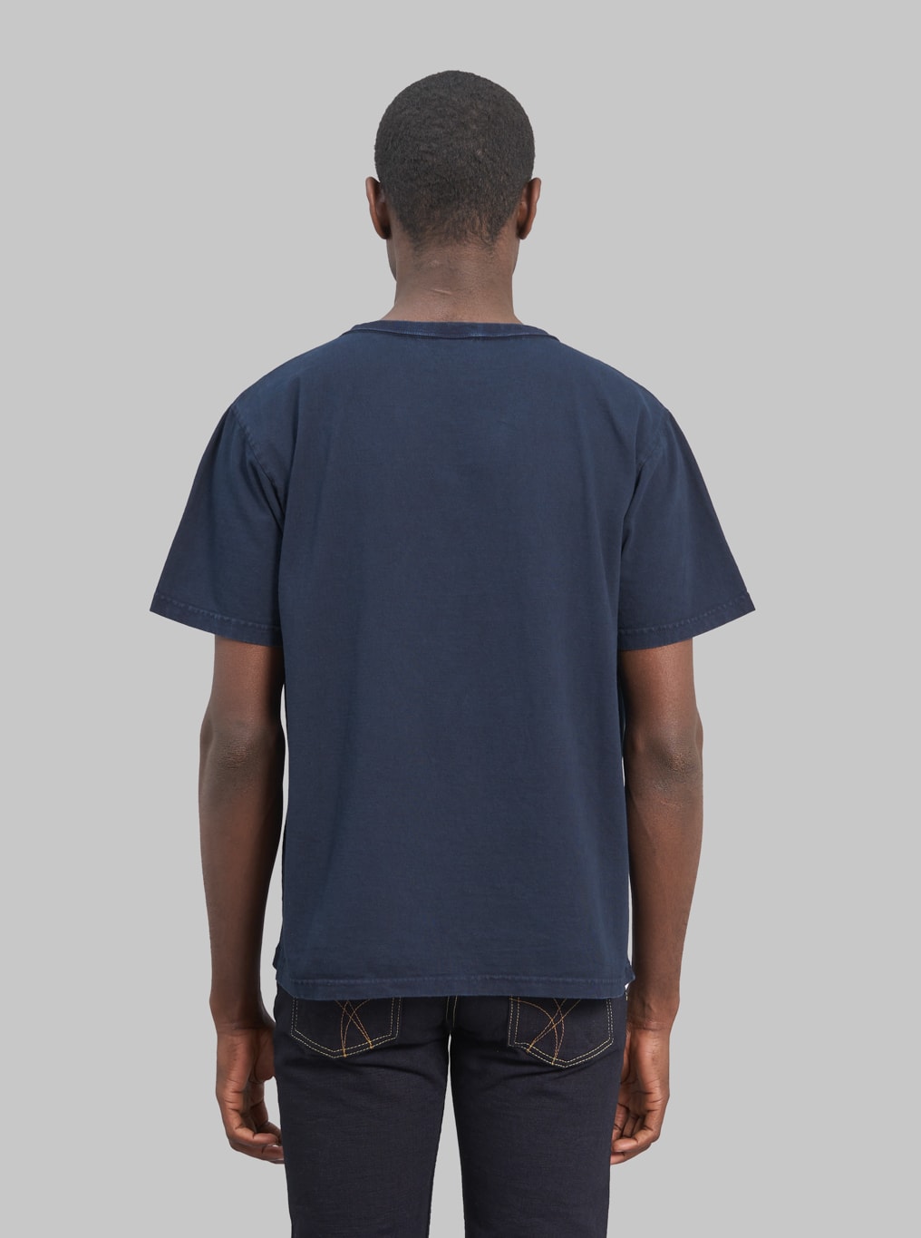 Studio D'Artisan 8136B USA Cotton T-Shirt Dark Indigo