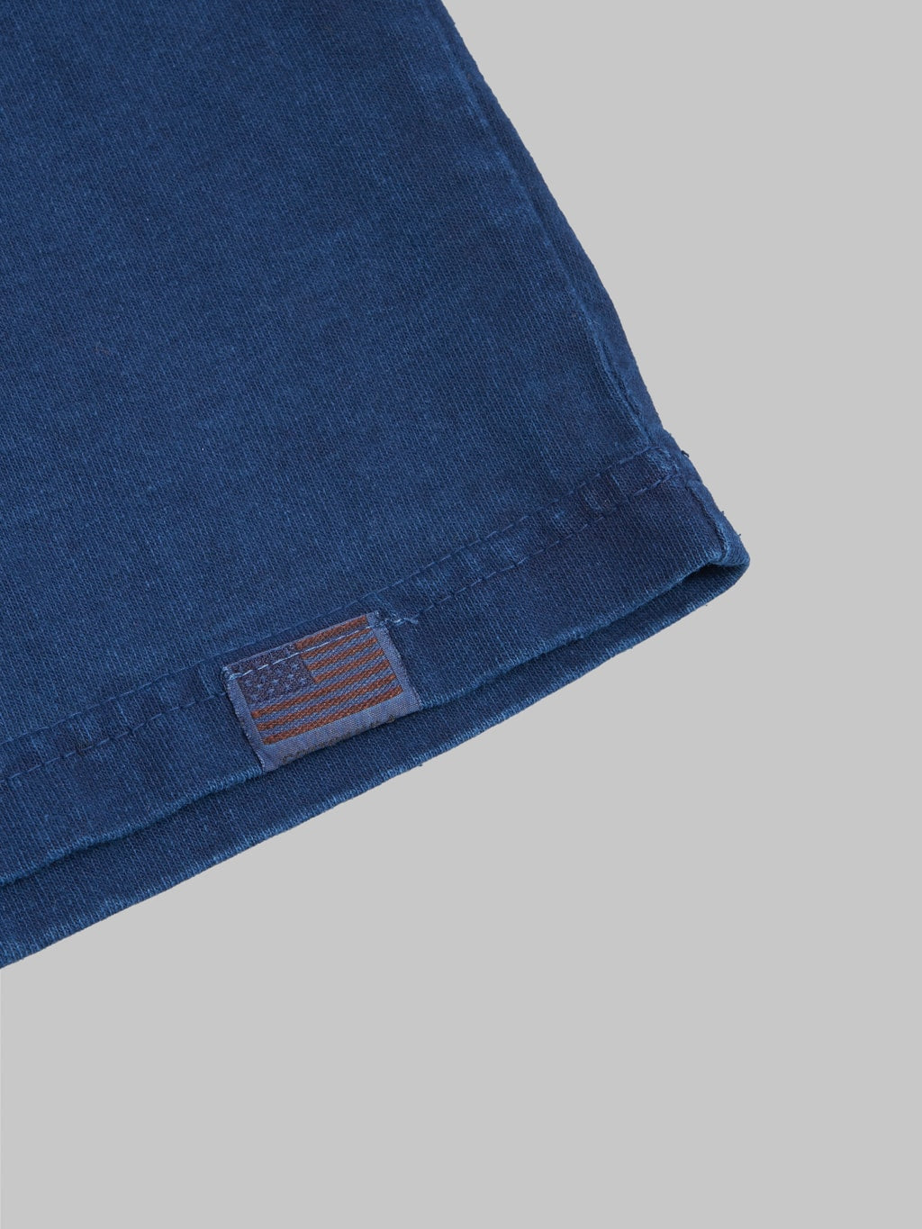 studio dartisan 8136b usa cotton tshirt light indigo flag tag