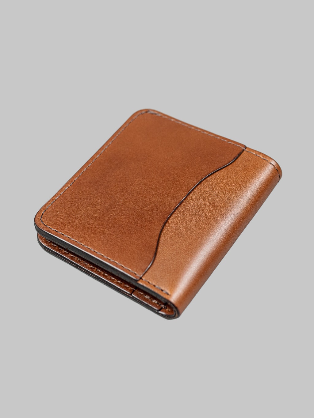 Studio Dartisan brown leather mini wallet back view