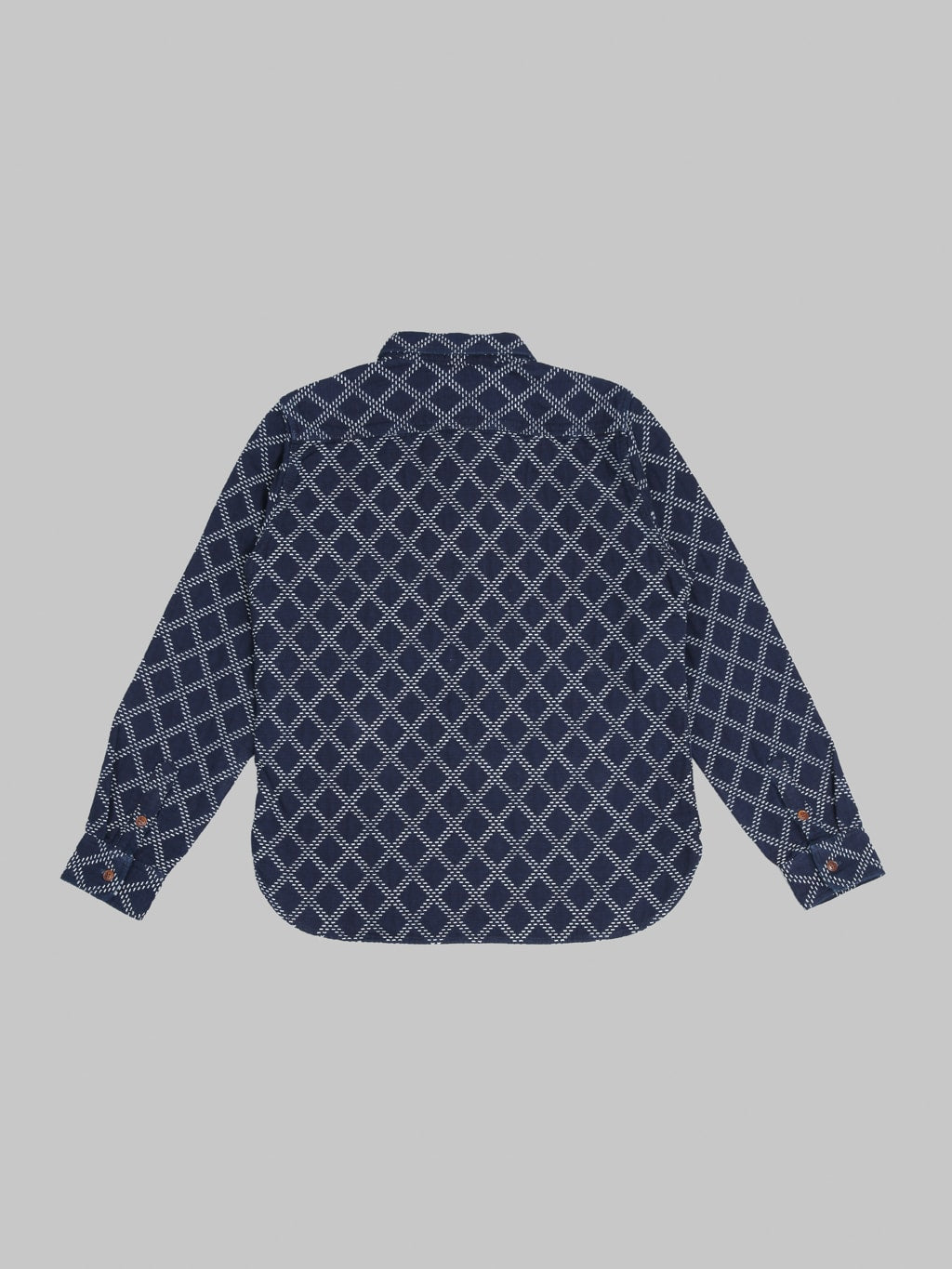 Studio D'Artisan 5728 Indigo Sashiko Dobby Shirt