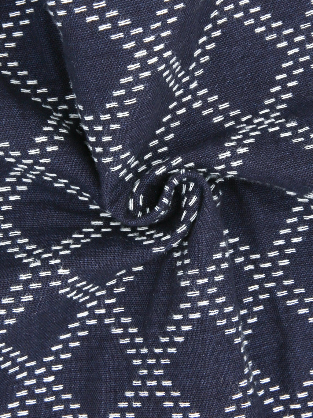 Studio D'Artisan 5728 Indigo Sashiko Dobby Shirt