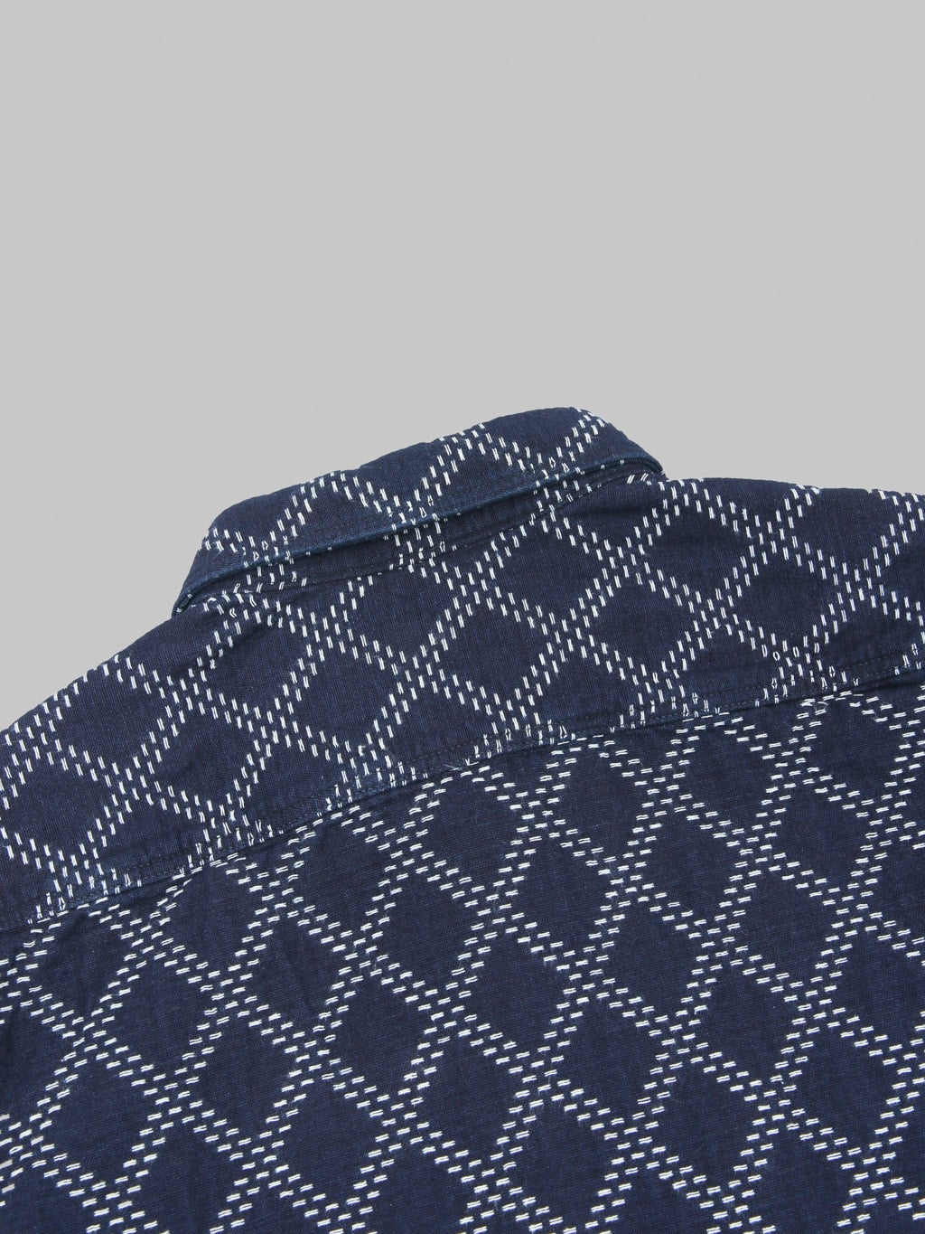 Studio D'Artisan 5728 Indigo Sashiko Dobby Shirt