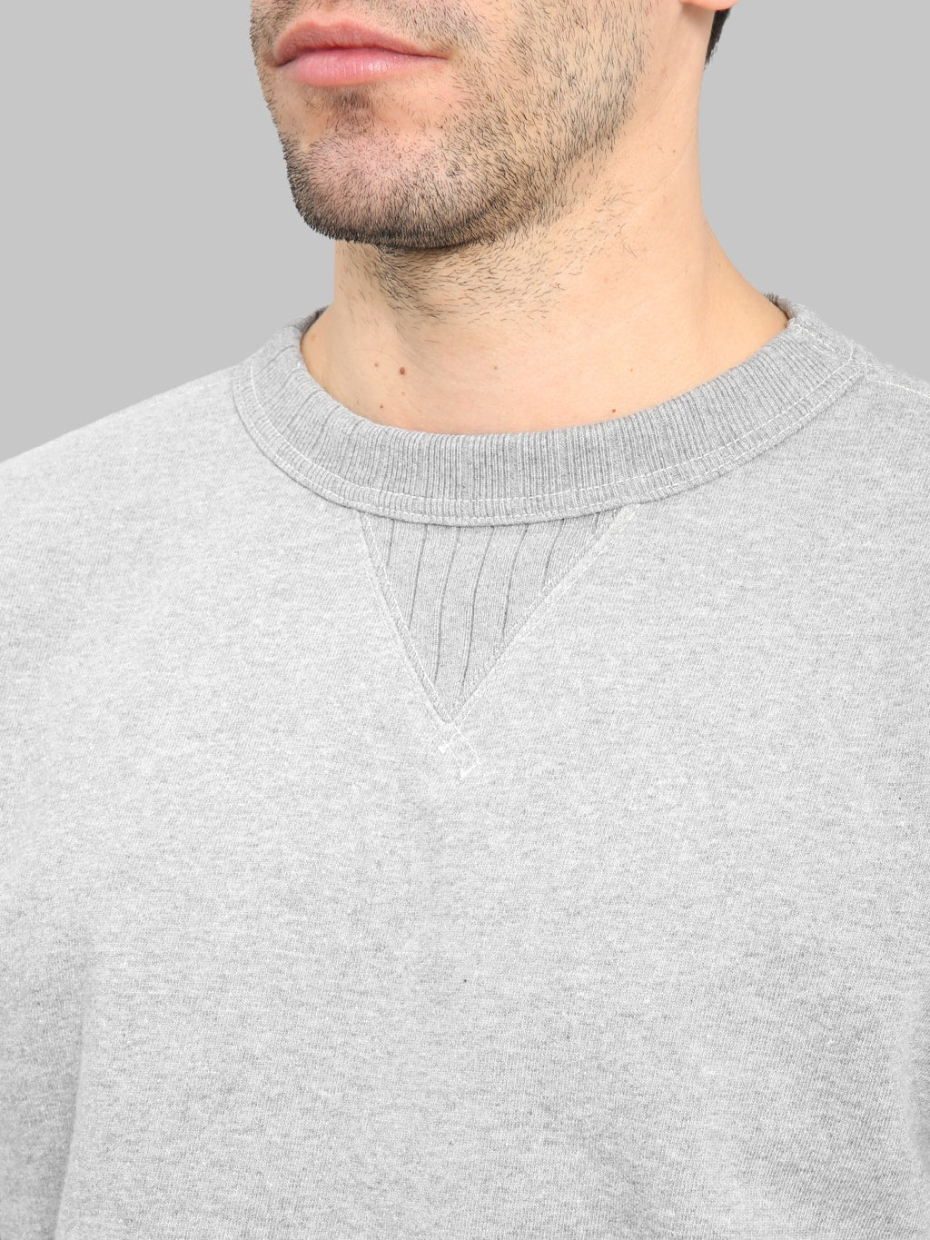 Studio D'Artisan 8188 Loopwheel Crewneck Sweatshirt Grey