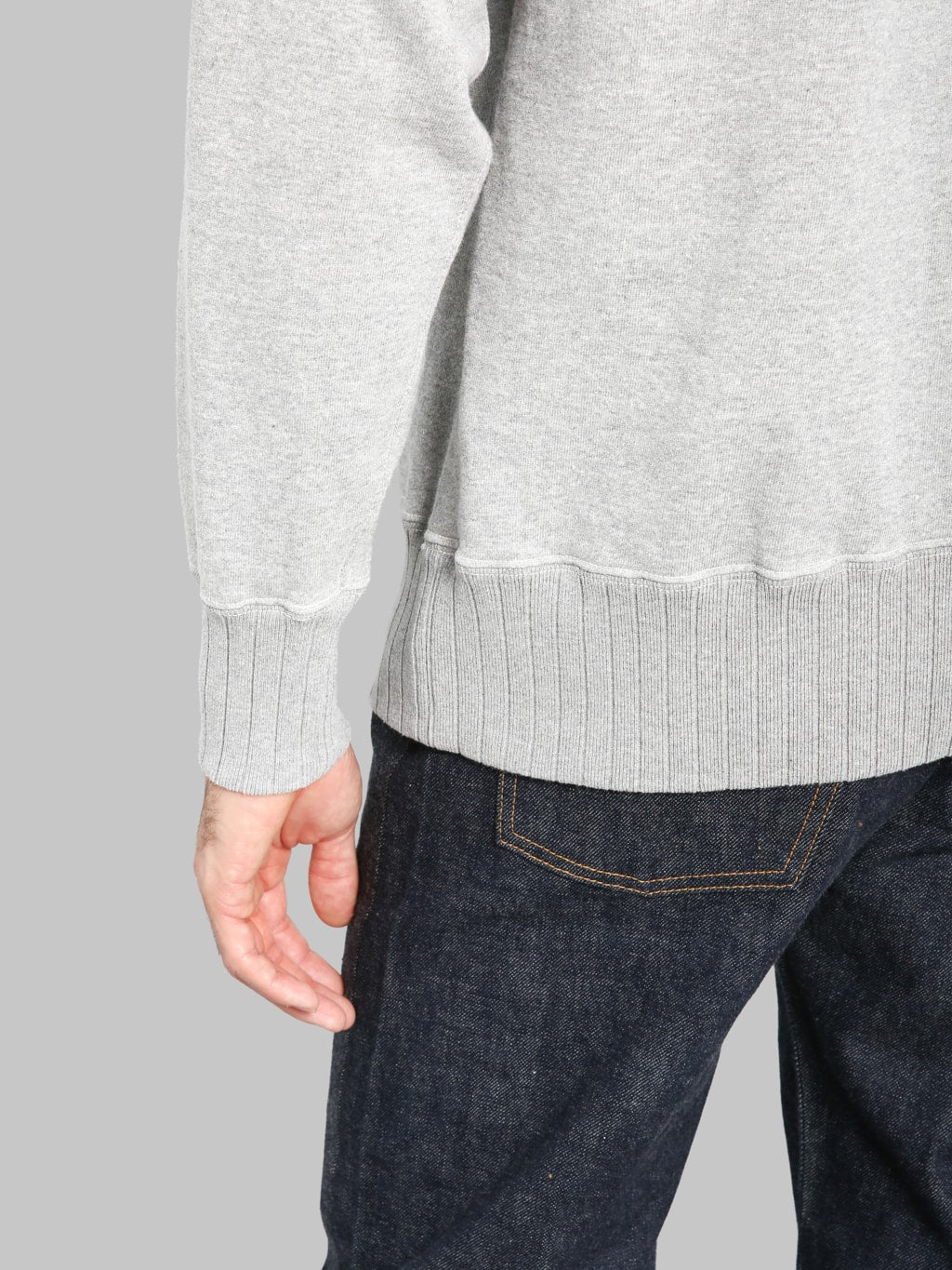 Studio D'Artisan 8188 Loopwheel Crewneck Sweatshirt Grey