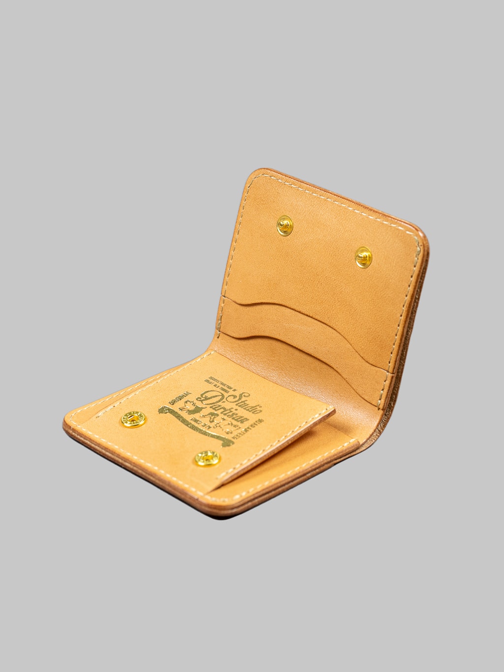 Studio Dartisan natural leather mini wallet compartment details