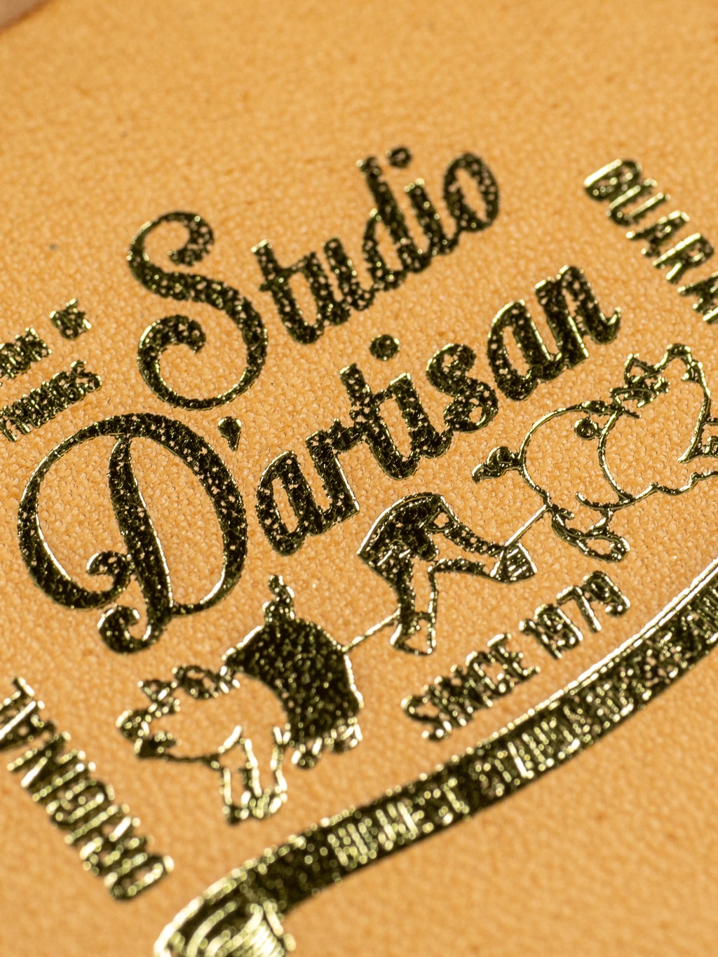 Studio Dartisan natural leather mini wallet original logo