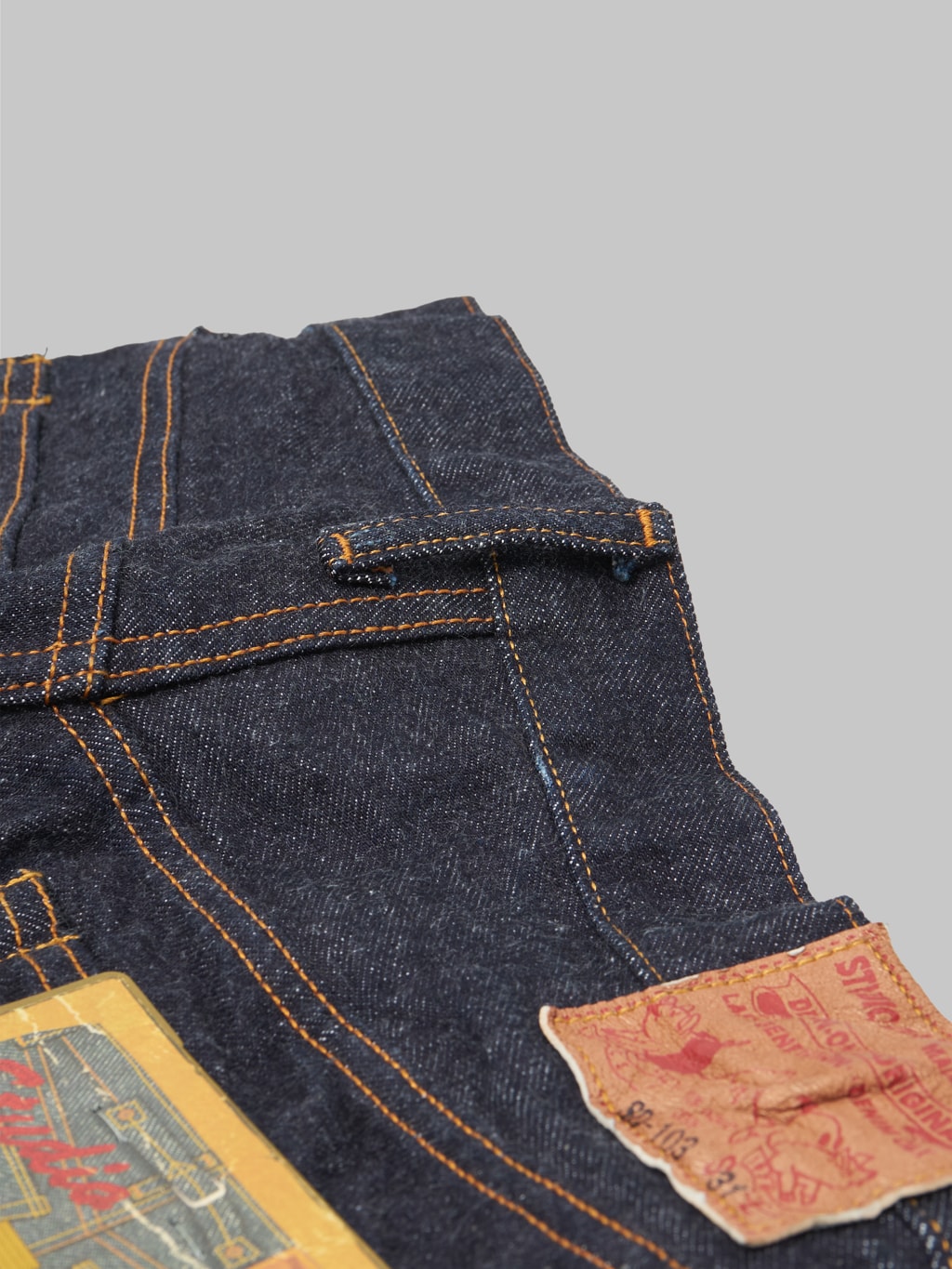 studio dartisan sd 103 15oz tight straight selvedge jeans belt loop