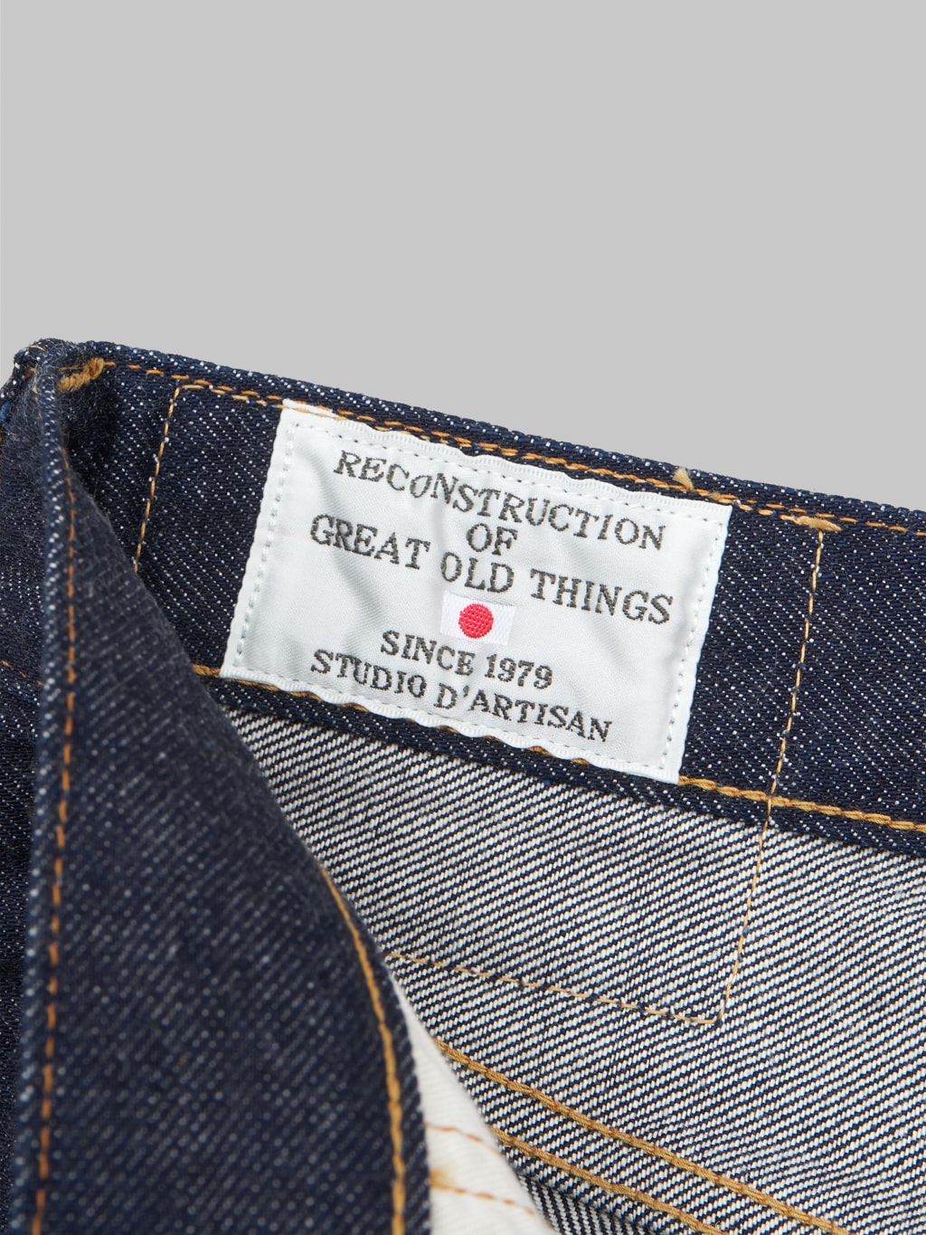 studio dartisan sp 086 13oz ishikawadai tapered selvedge jeans interior tag