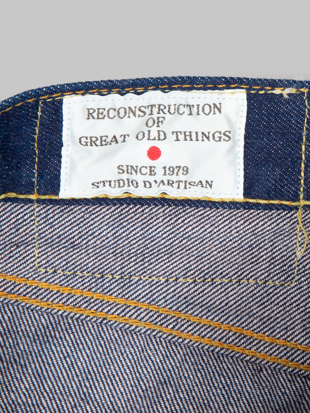 Studio DArtisan SP117 Ai Sa Sakura 45th Anniversary Tapered Jeans interior tag