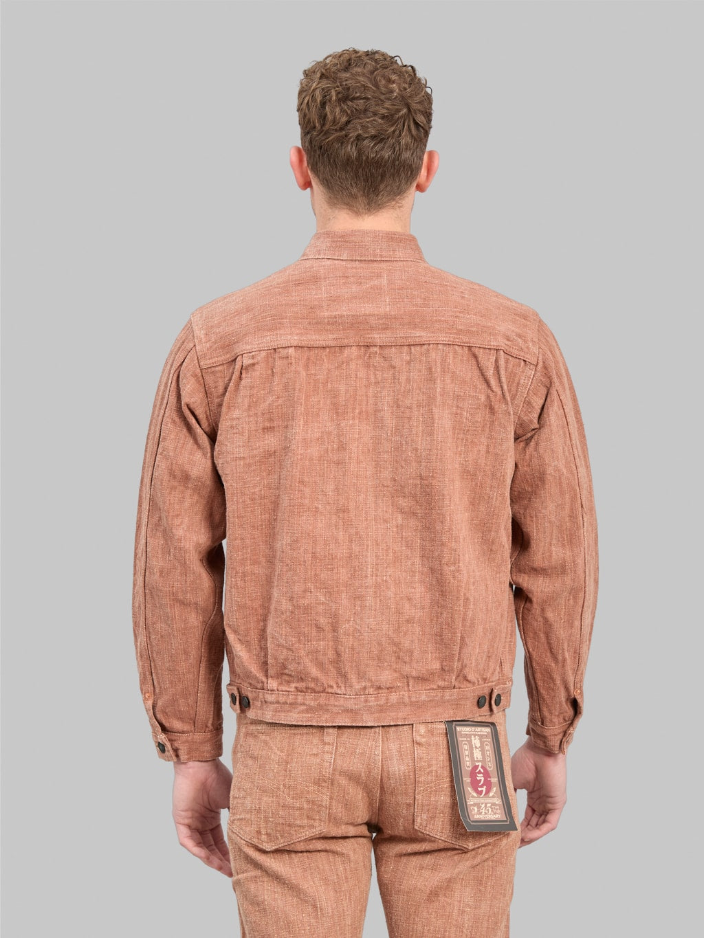 Studio Dartisan SP109 Extreme Denim 45th Anniversary Kakishibu Type2 Jacket back fit