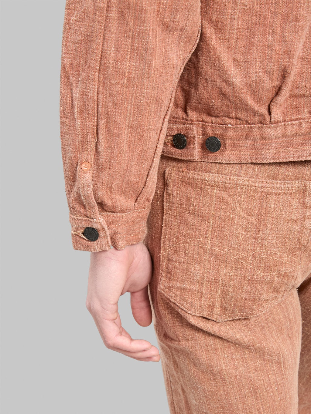 Studio Dartisan SP109 Extreme Denim 45th Anniversary Kakishibu Type2 Jacket cuff