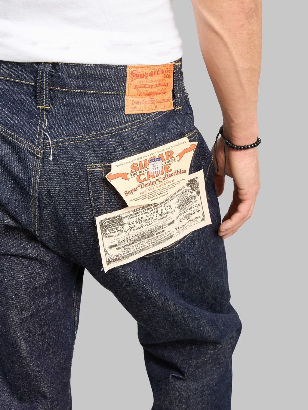 Sugar Cane 1940 Super "Denim" Collectibles #50 13.5oz Blue Denim Waist Overalls
