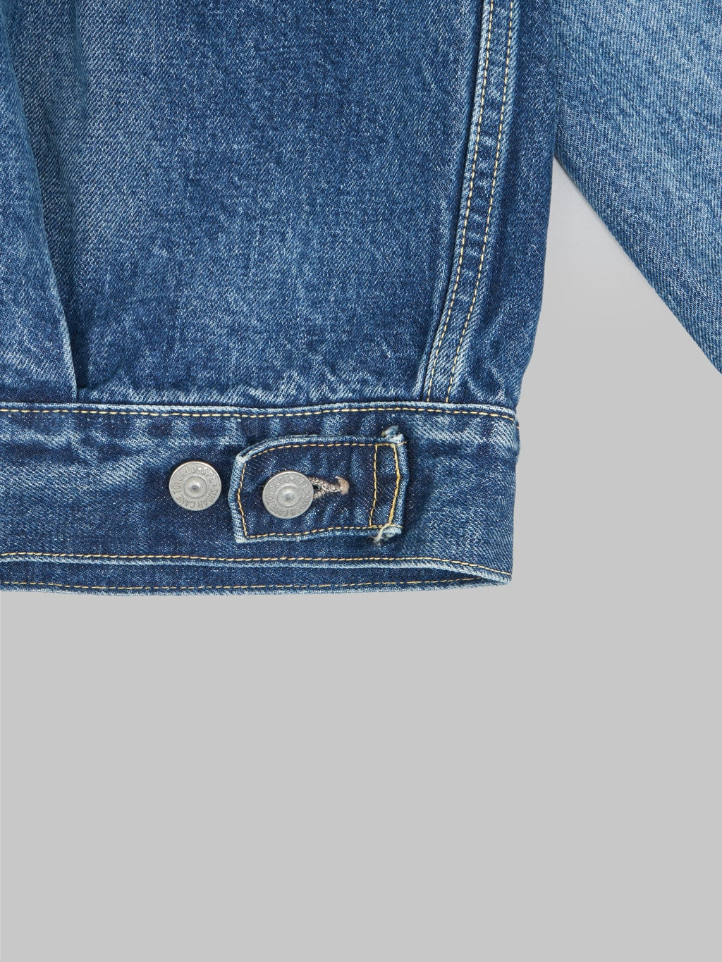 sugar cane 1953 type 2 selvedge denim jacket aged model dark adjustable