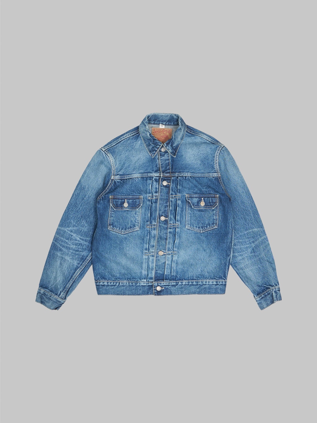 Sugar Cane 1953 Type II Denim Jacket Aged Model