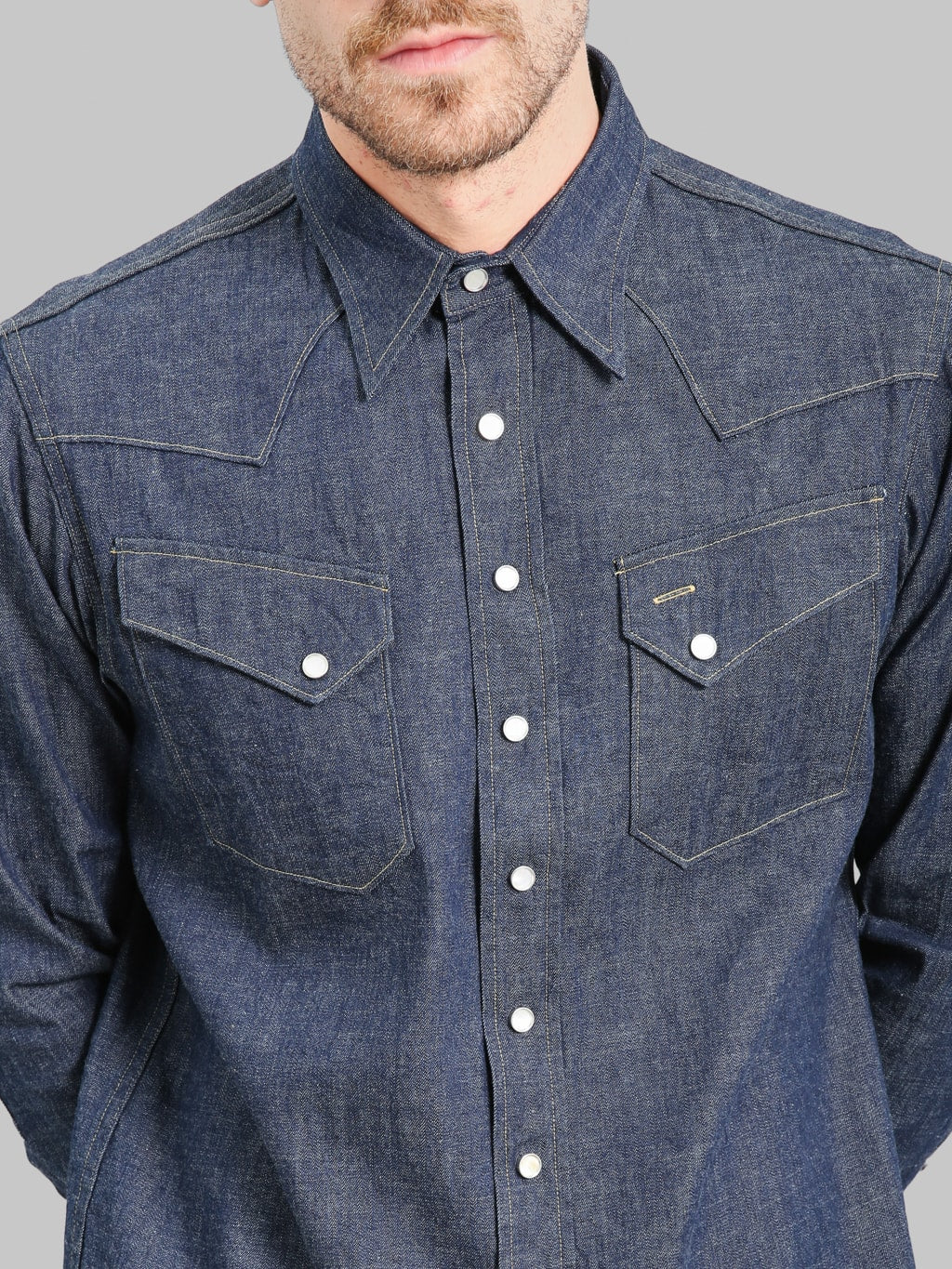 Sugar Cane 9oz Western Denim Shirt