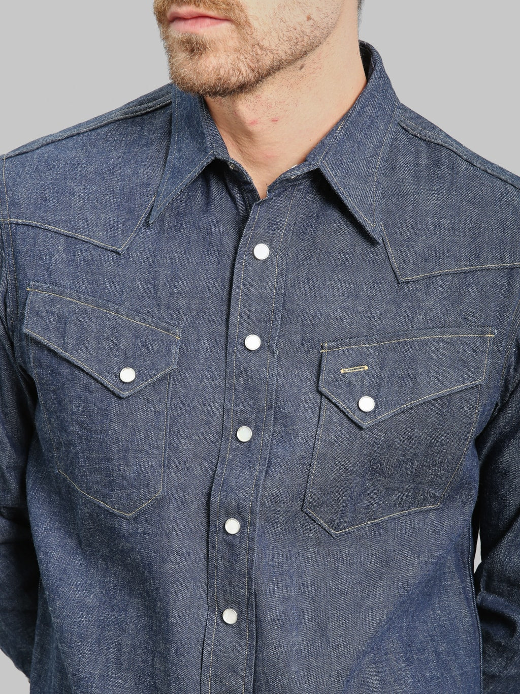 Sugar Cane 9oz Western Denim Shirt