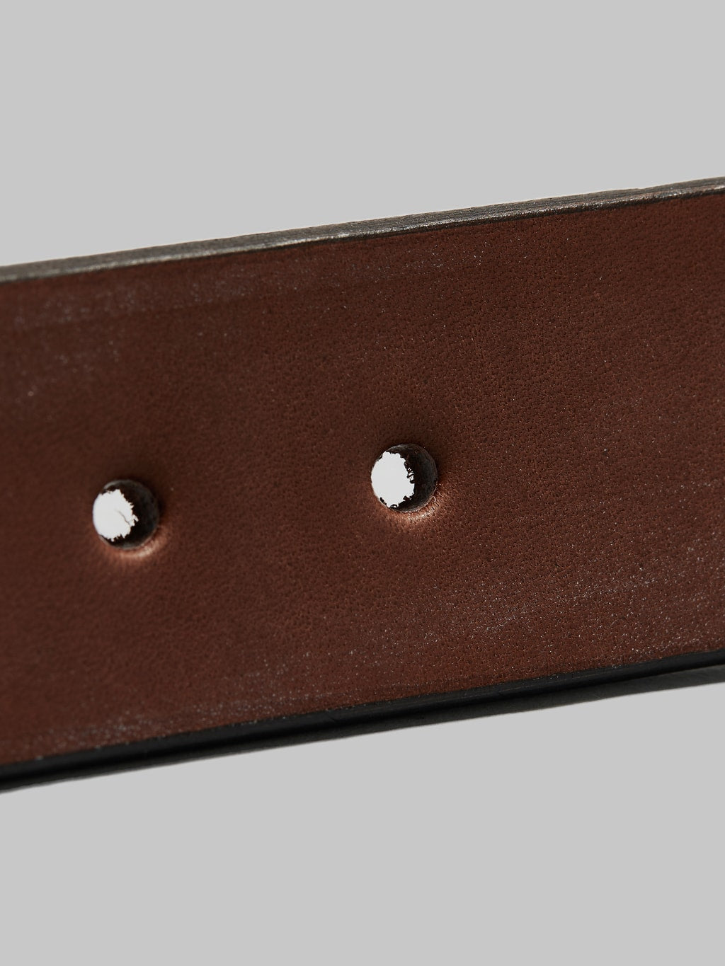 Sugar Cane leather garrison belt brown holes