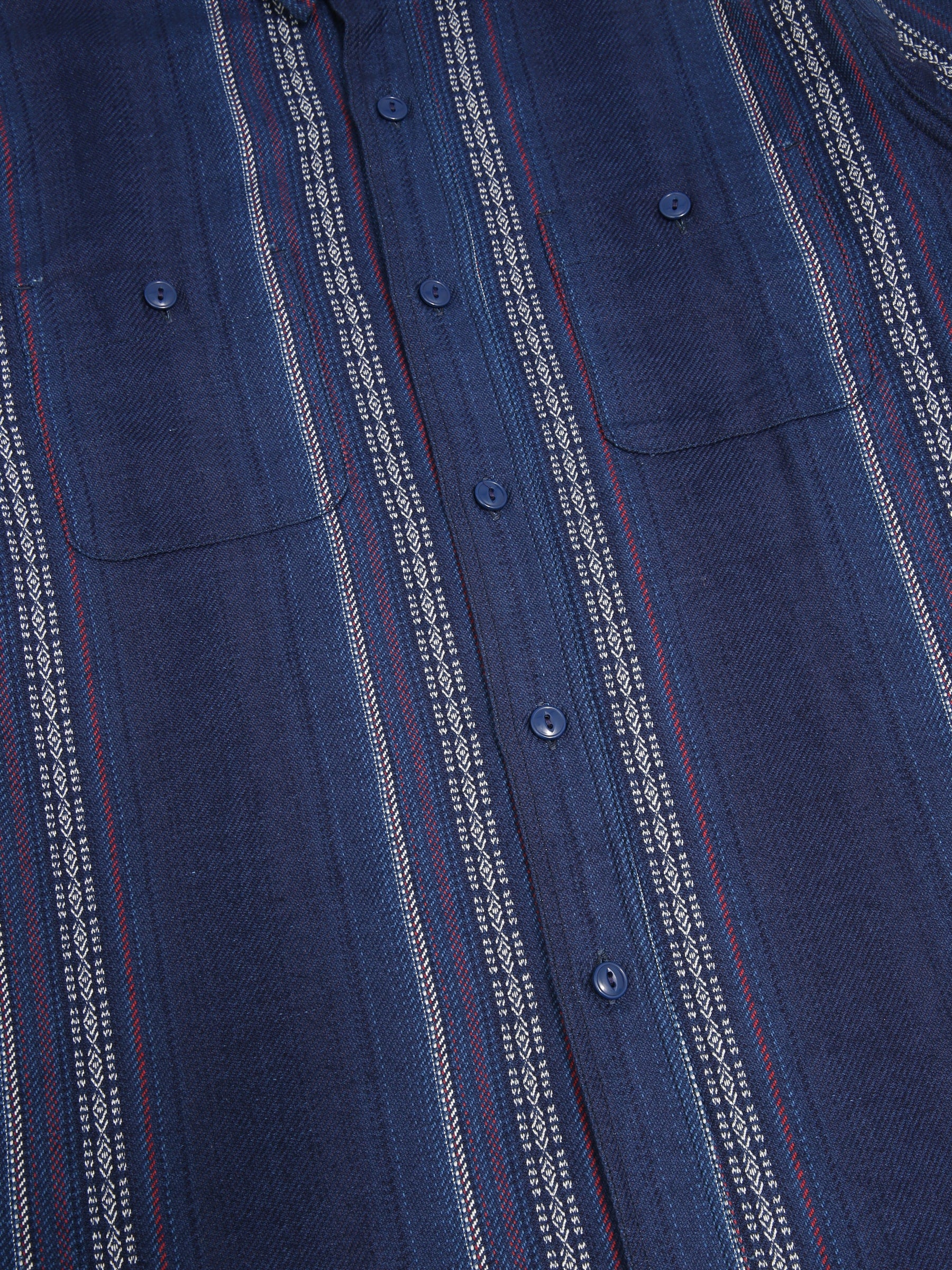 Sugar Cane Native American Indigo Dobby Work Shirt