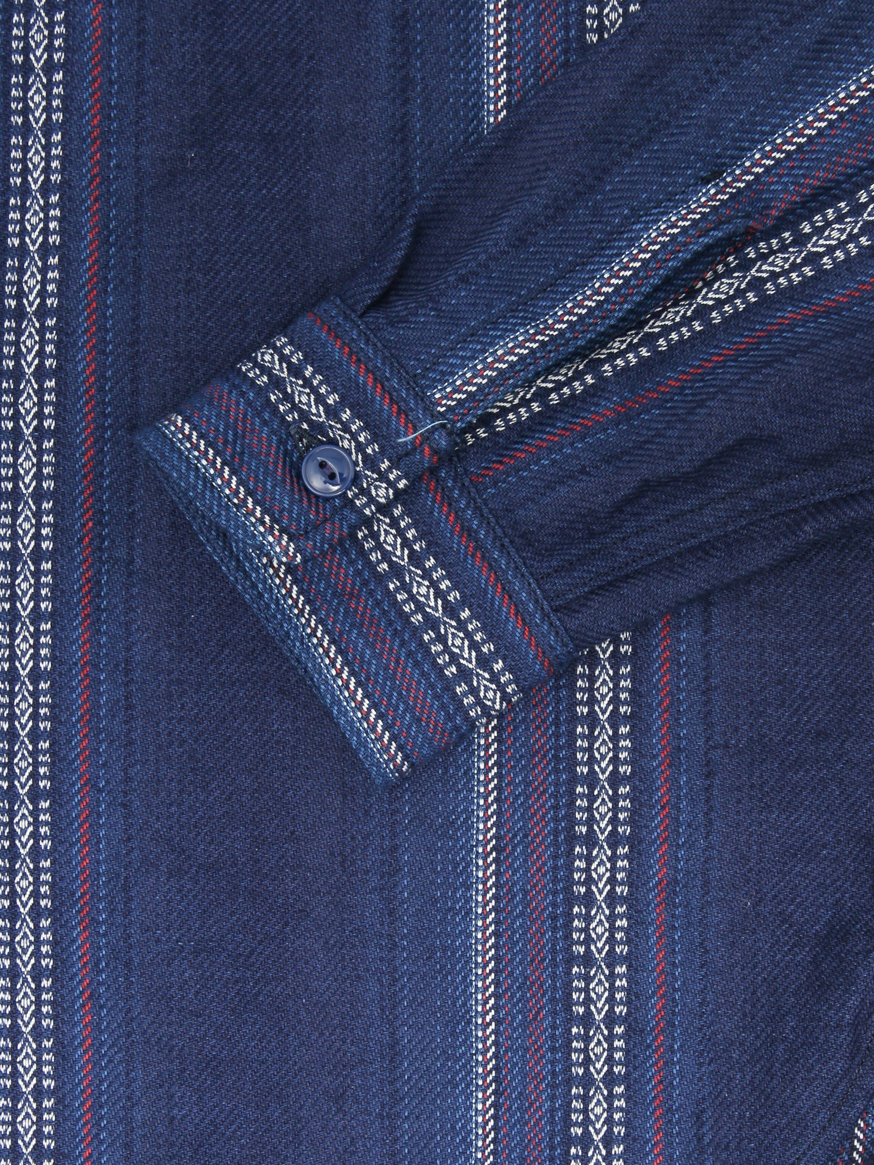 Sugar Cane Native American Indigo Dobby Work Shirt