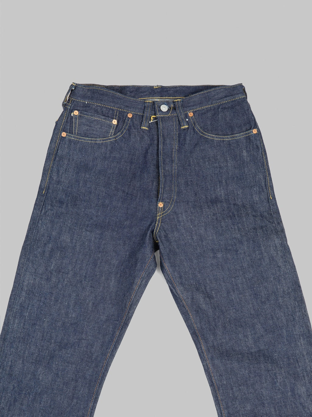 Sugar Cane 1942 Super "Denim" Collectibles #05 14.25oz Blue Denim Waist Overalls