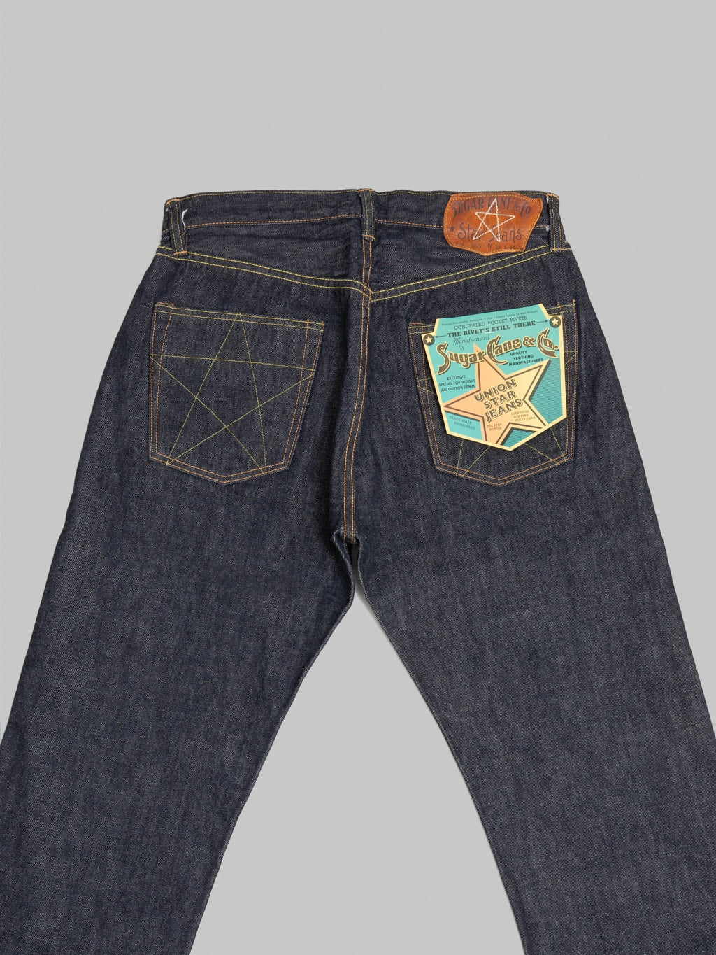 Sugar Cane "Union Star Denim" 14.25oz Regular Straight Jeans