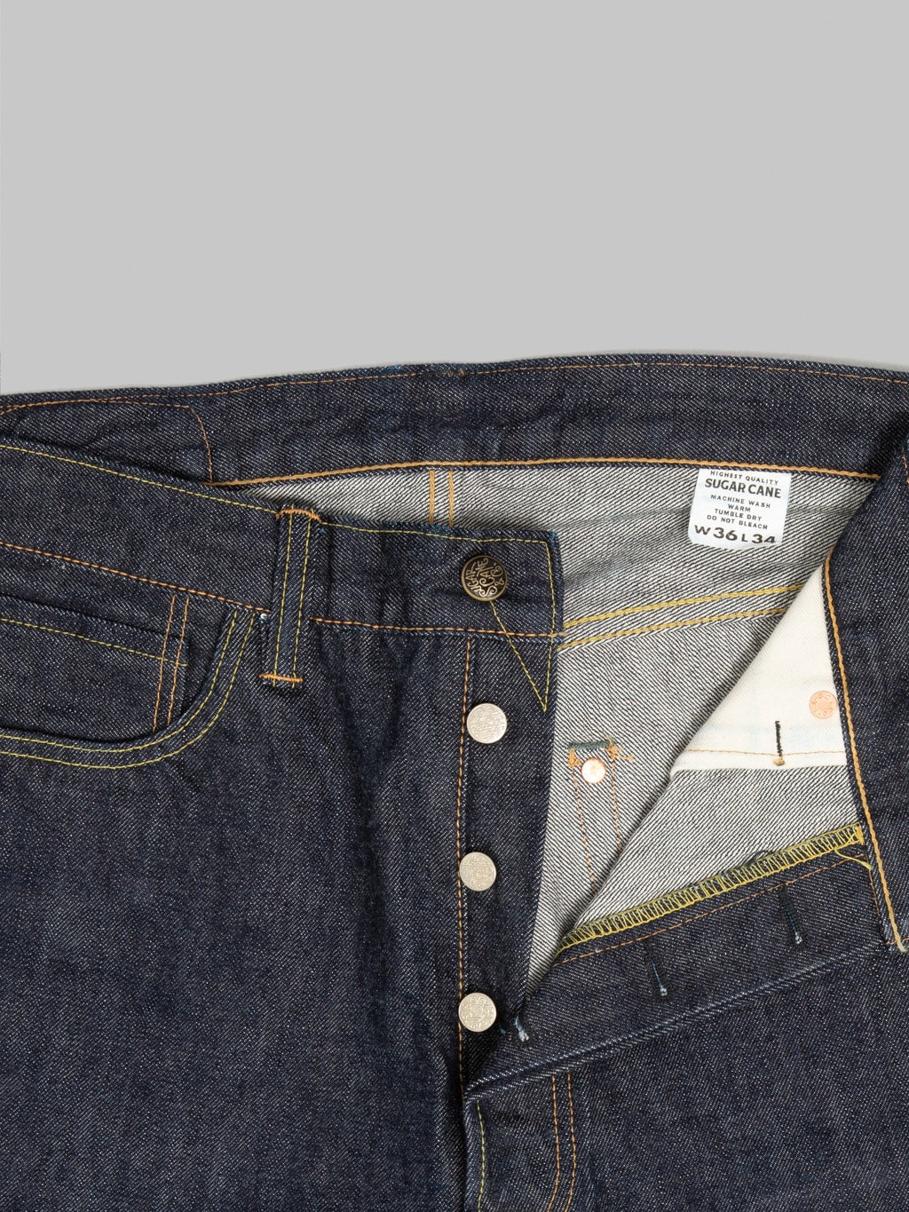 Sugar Cane "Union Star Denim" 14.25oz Regular Straight Jeans