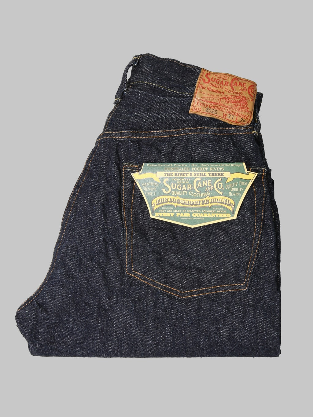 Sugar Cane "Waist Overalls 2025 Model" 13oz Wide Leg Jeans - Redcast Heritage Co.