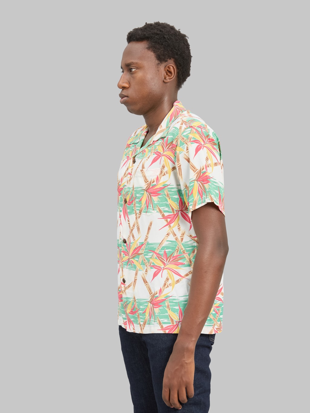 Sun Surf Bamboo Grasslands Hawaiian Shirt Green